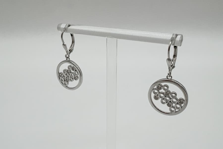 Silber Ohrhänger mit Zirkonia Diadoro DF2232